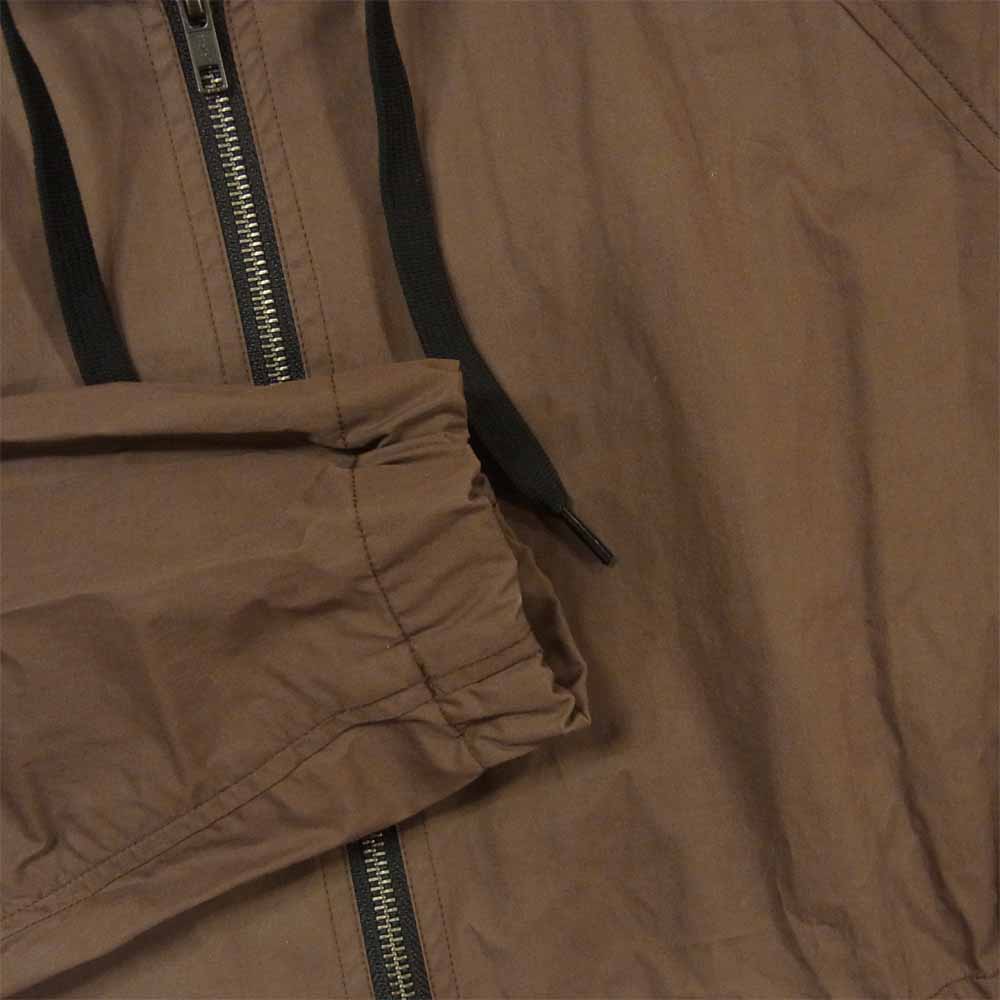 MARGARET HOWELL マーガレットハウエル 19AW ROOFED FINE COTTON TWILL コーティング加工 ジップ フード ジャケット ブラウン系 M【中古】