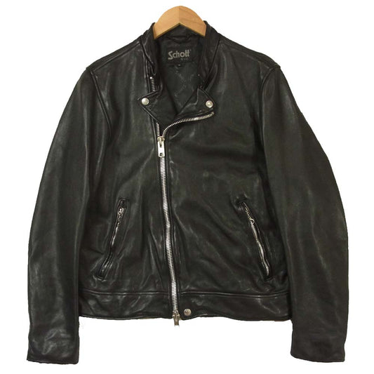schott ショット 3181070 FREAK’S STORE フリークスストア別注 セミダブル ライダース レザー ジャケット ブラック系 M【中古】