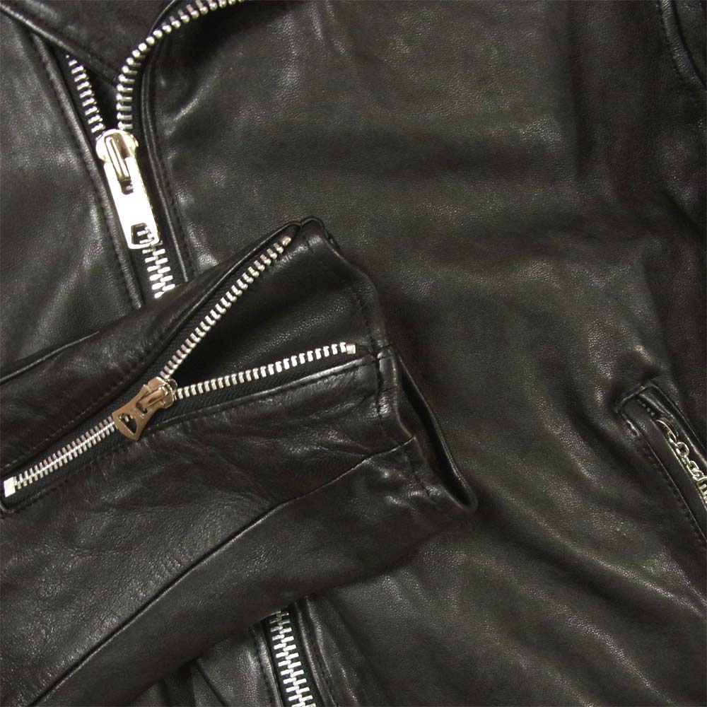 schott ショット 3181070 FREAK’S STORE フリークスストア別注 セミダブル ライダース レザー ジャケット ブラック系 M【中古】