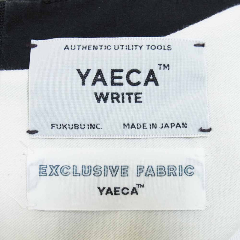 YAECA ヤエカ 97751 タックドレス ワンピース 日本製 コットン リネン 七分袖 ブラック系 S【中古】