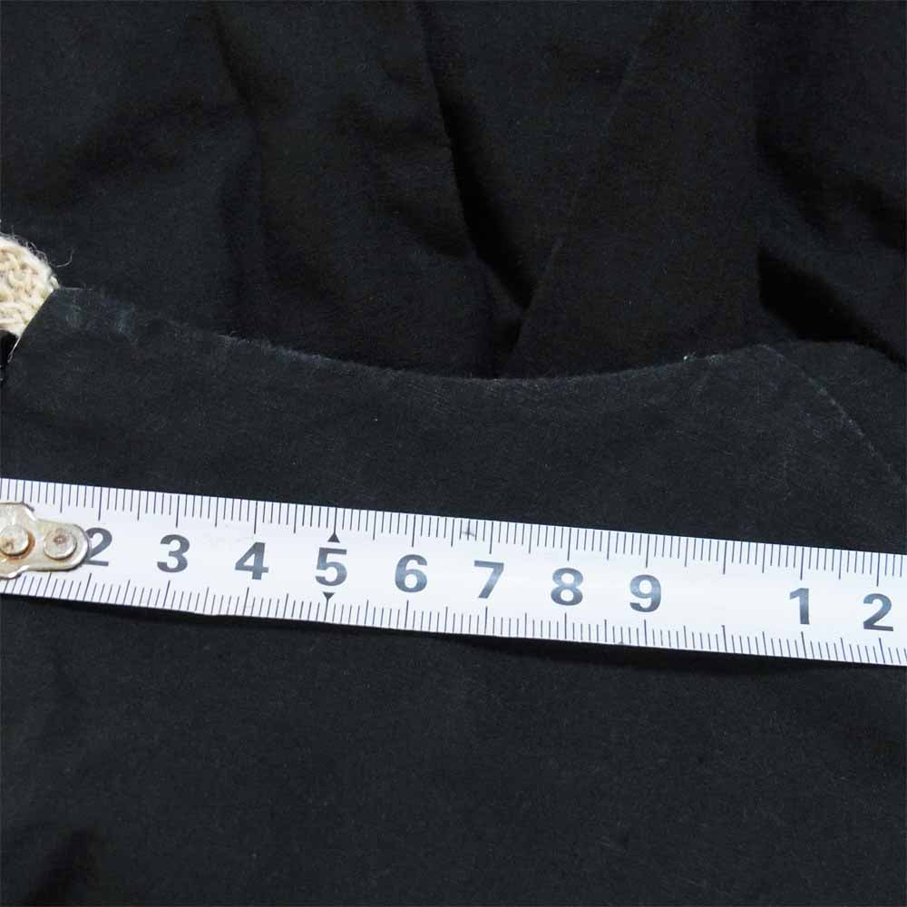 YAECA ヤエカ 97751 タックドレス ワンピース 日本製 コットン リネン 七分袖 ブラック系 S【中古】