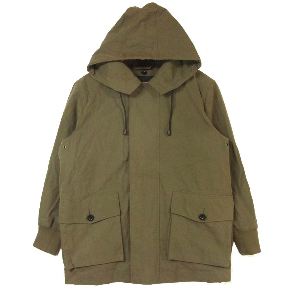 MARGARET HOWELL マーガレットハウエル 596-9225504 WORN COMPACT COTTON ライナー フード コート カーキ系 M【美品】【中古】
