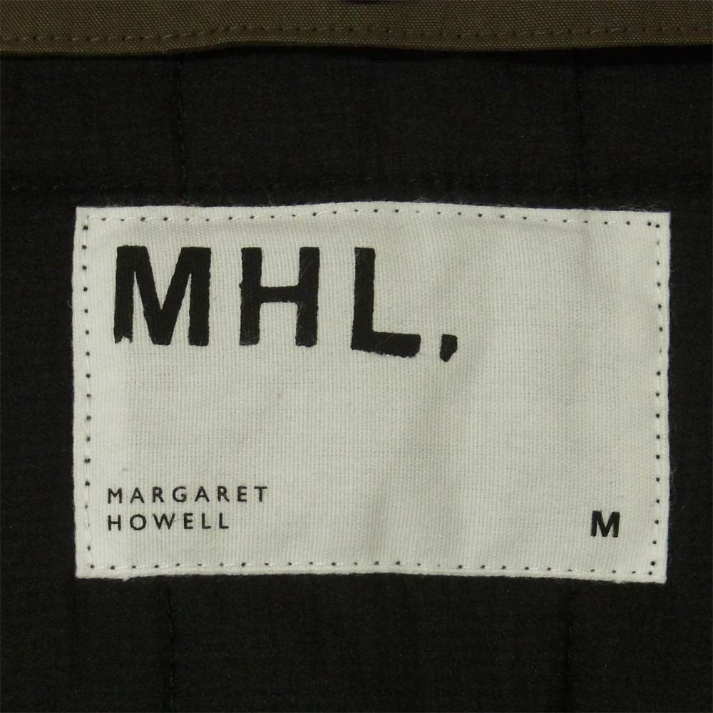 MARGARET HOWELL マーガレットハウエル 596-9225504 WORN COMPACT COTTON ライナー フード コート カーキ系 M【美品】【中古】