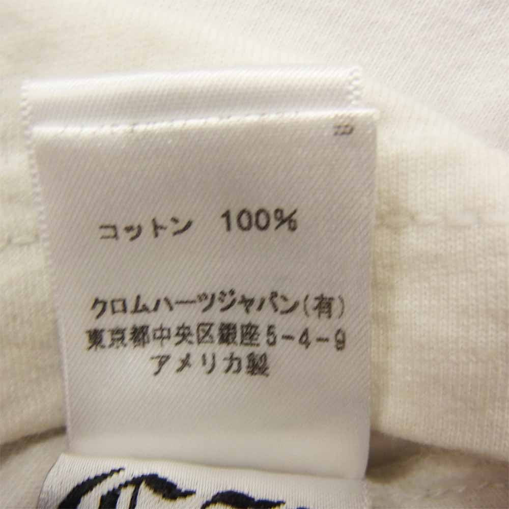 CHROME HEARTS クロムハーツ（原本無） クラシック オーバル スター プリント ポケット Tee ホワイト系 M【中古】