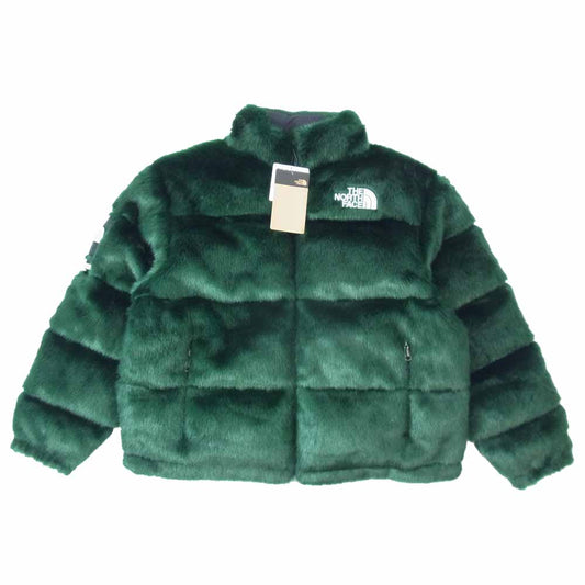 Supreme シュプリーム 20AW ND92001I × THE NORTH FACE ノースフェイス FUR NUPTSE JACKET ファー ヌプシ ジャケット グリーン系 L【新古品】【未使用】【中古】