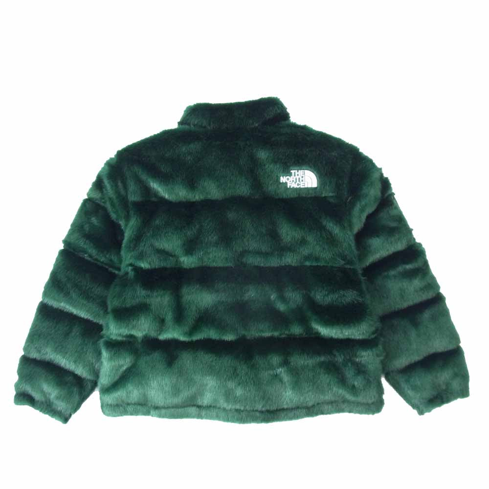 Supreme シュプリーム 20AW ND92001I × THE NORTH FACE ノースフェイス FUR NUPTSE JACKET ファー ヌプシ ジャケット グリーン系 L【新古品】【未使用】【中古】