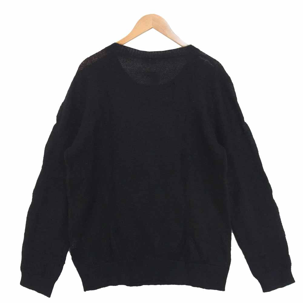 DIOR HOMME ディオールオム 07AW 7H3460940023 エディ期 国内正規品 モヘア ウール クルーネック ニット ダークネイビー系 L【中古】