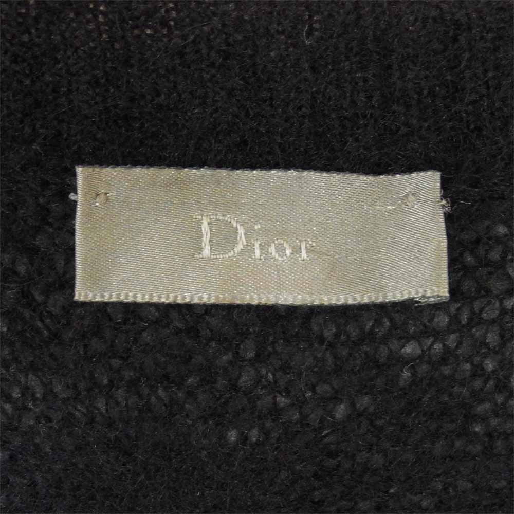 DIOR HOMME ディオールオム 07AW 7H3460940023 エディ期 国内正規品 モヘア ウール クルーネック ニット ダークネイビー系 L【中古】