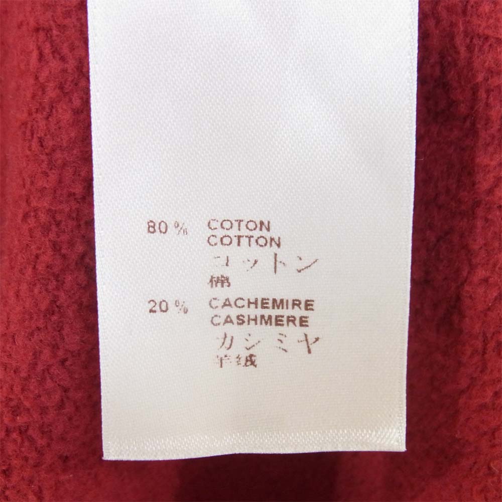 LOUIS VUITTON ルイ・ヴィトン ガストンV カシミア混 ジップパーカー イタリア製 エンジ系 L【中古】