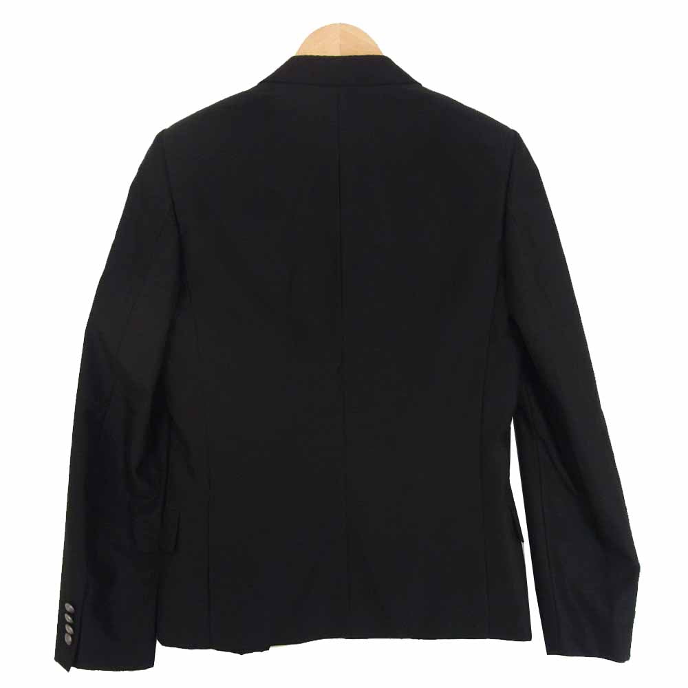 DIOR HOMME ディオールオム 05SS  5EH1026404  エディ期 国内正規品 シルク×ウール ピークトラペル テーラード ジャケット ブラック系 46【中古】