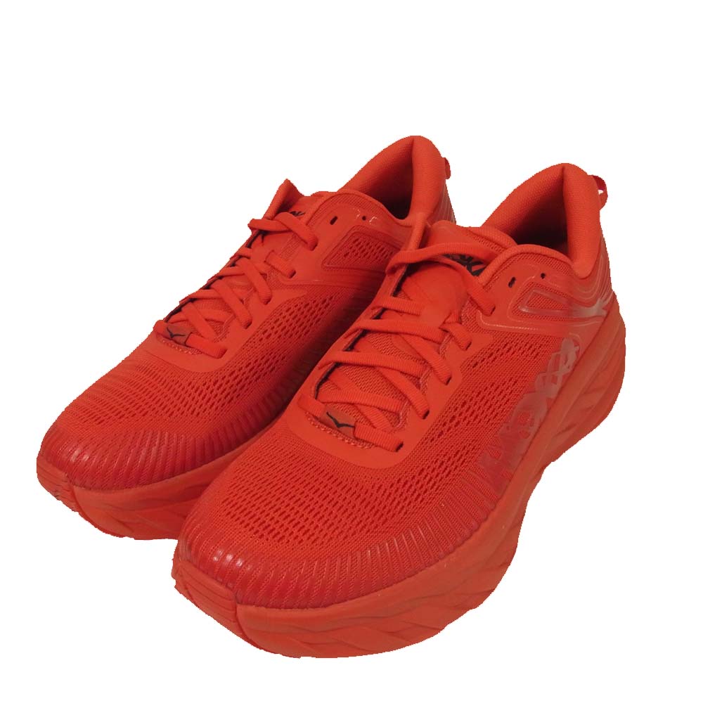 HOKA ONE ONE ホカ オネオネ 1110518-HRRB BONDI 7 ボンダイ 7 スニーカー  レッド系 28cm【新古品】【未使用】【中古】