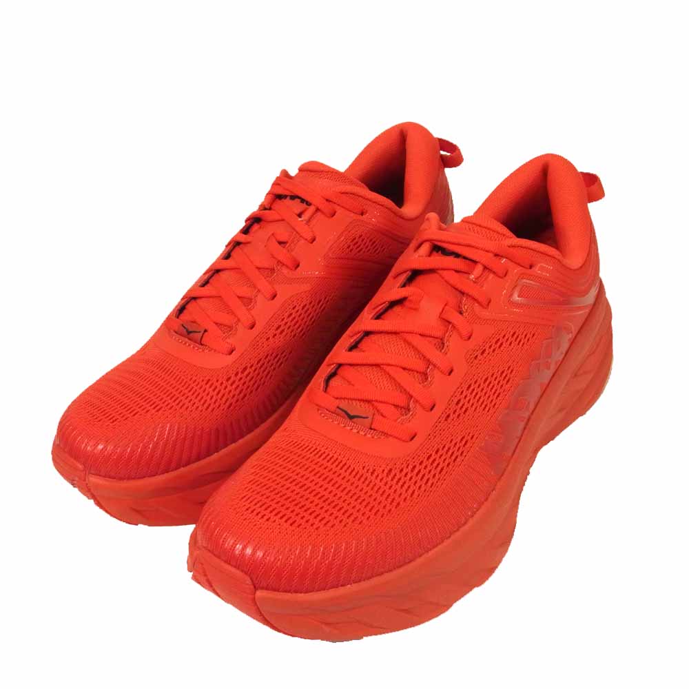 HOKA ONE ONE ホカ オネオネ 1110518-HRRB BONDI 7 ボンダイ 7 スニーカー レッド系 27cm【新古品】【未使用】【中古】