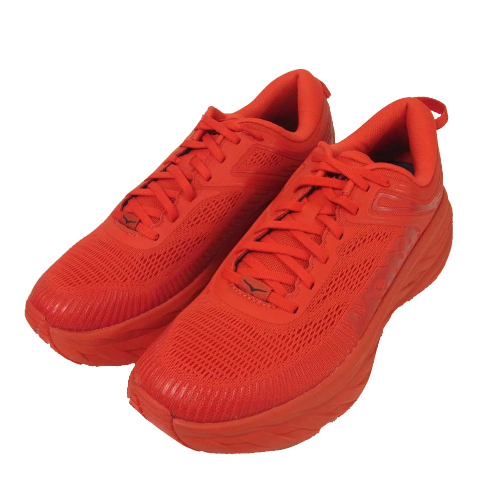HOKA ONE ONE ホカ オネオネ 1110518-HRRB BONDI 7 ボンダイ 7 スニーカー レッド系 26.5cm【新古品】【未使用】【中古】