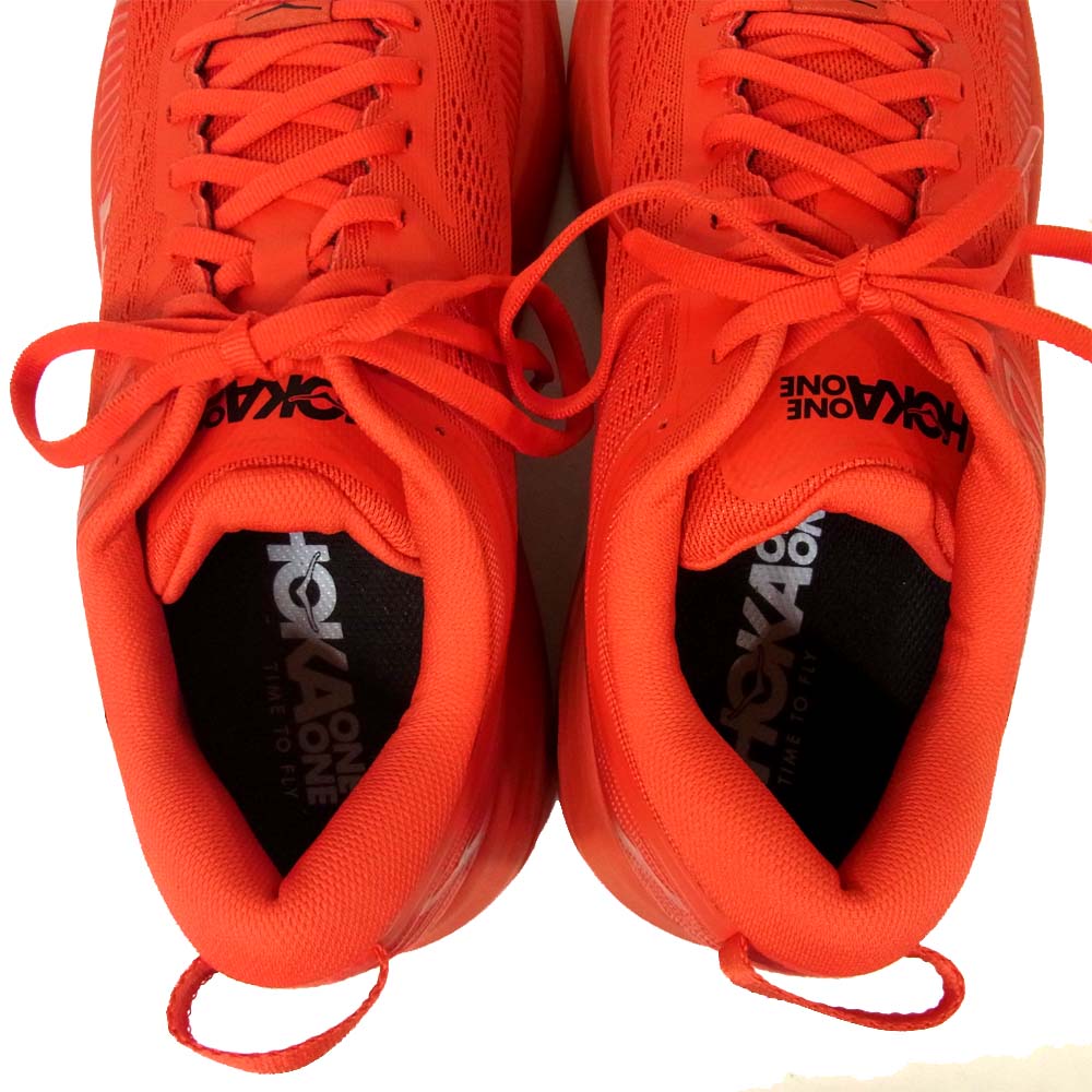 HOKA ONE ONE ホカ オネオネ 1110518-HRRB BONDI 7 ボンダイ 7 スニーカー レッド系 26.5cm【新古品】【未使用】【中古】