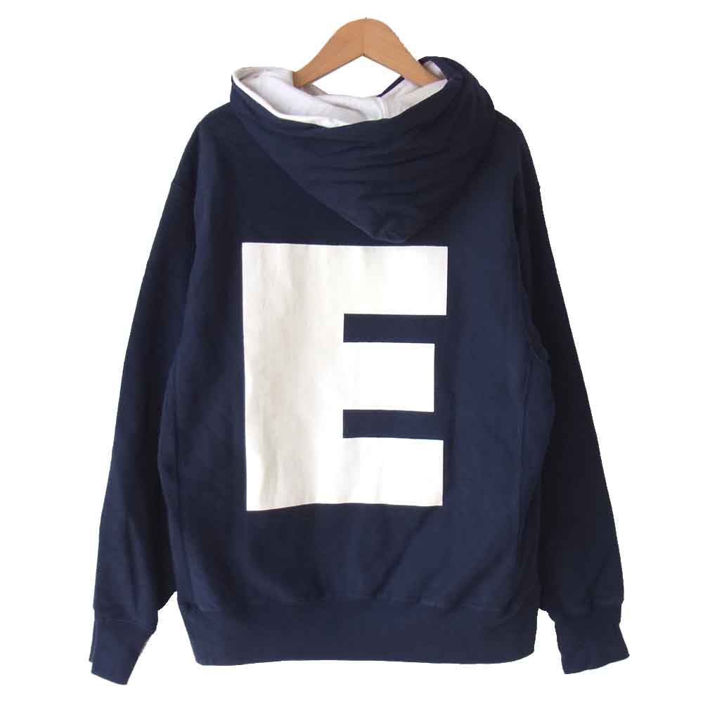 GOODENOUGH グッドイナフ ロゴ フーディ パーカー ネイビー系【中古