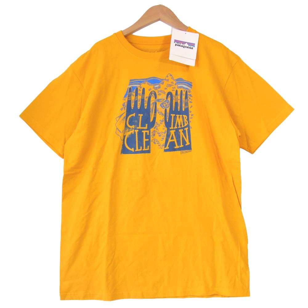 patagonia パタゴニア 38602SP15 グラフィック プリント Tシャツ イエロー系 L【新古品】【未使用】【中古】