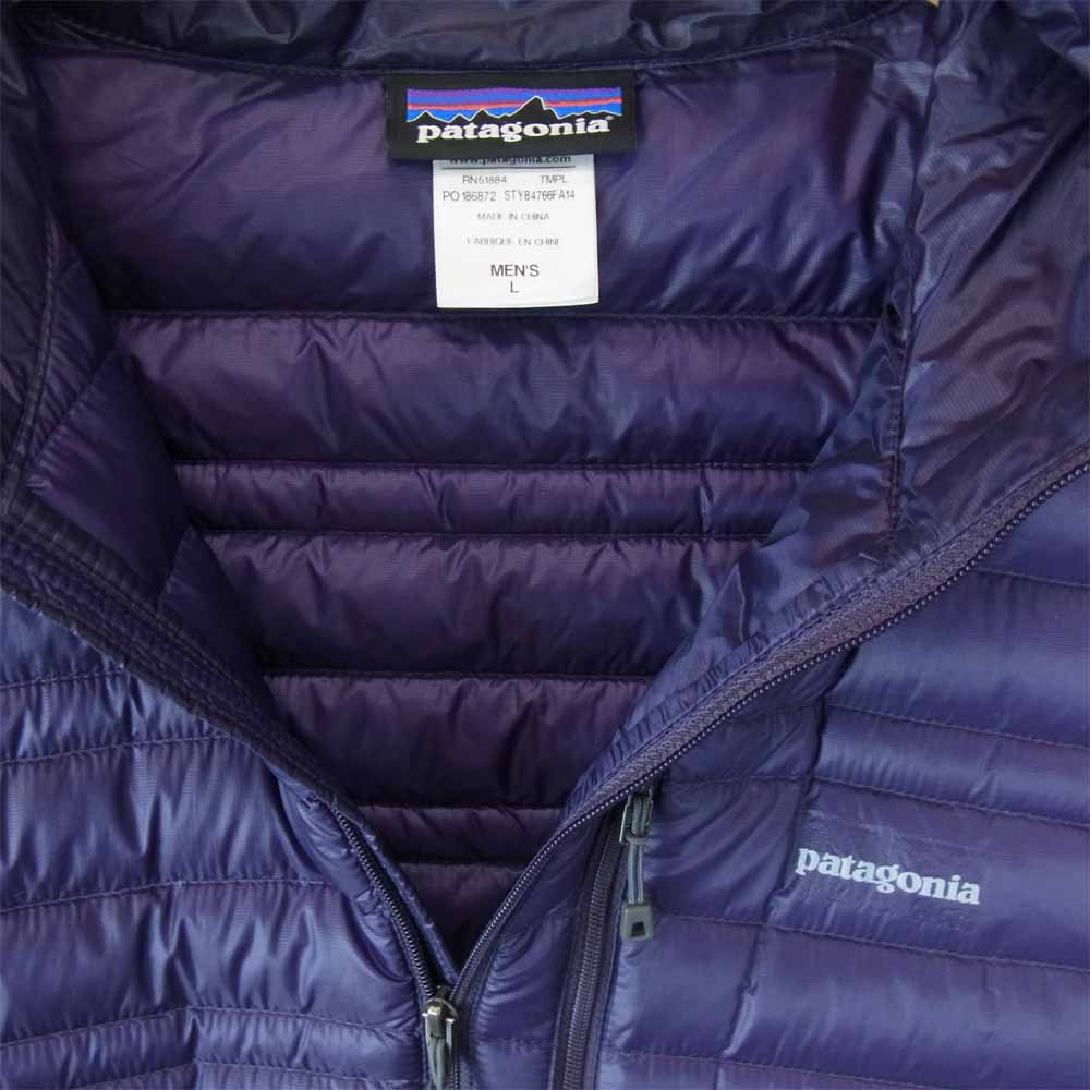 patagonia パタゴニア 84766FA14 Ultralight Down Hoody ウルトラ ライト ダウン フーディー ジャケット パープル系 L【中古】