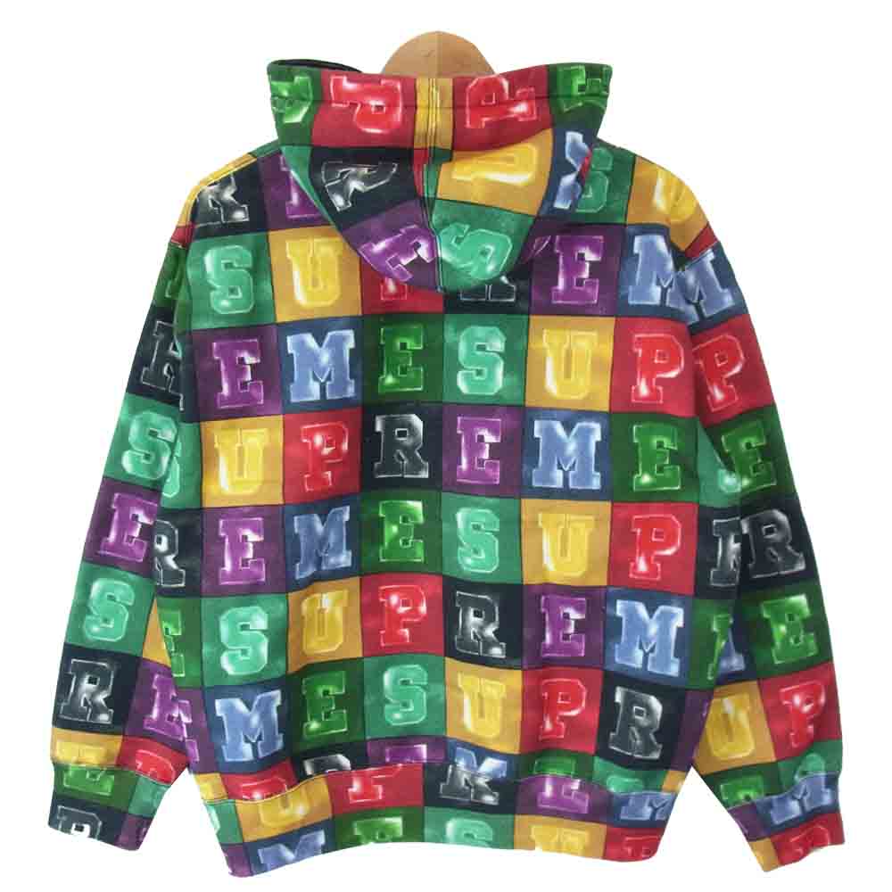 Supreme シュプリーム 20AW Blocks Hooded Sweatshirt プルオーバー パーカー マルチカラー系 S【美品】【中古】
