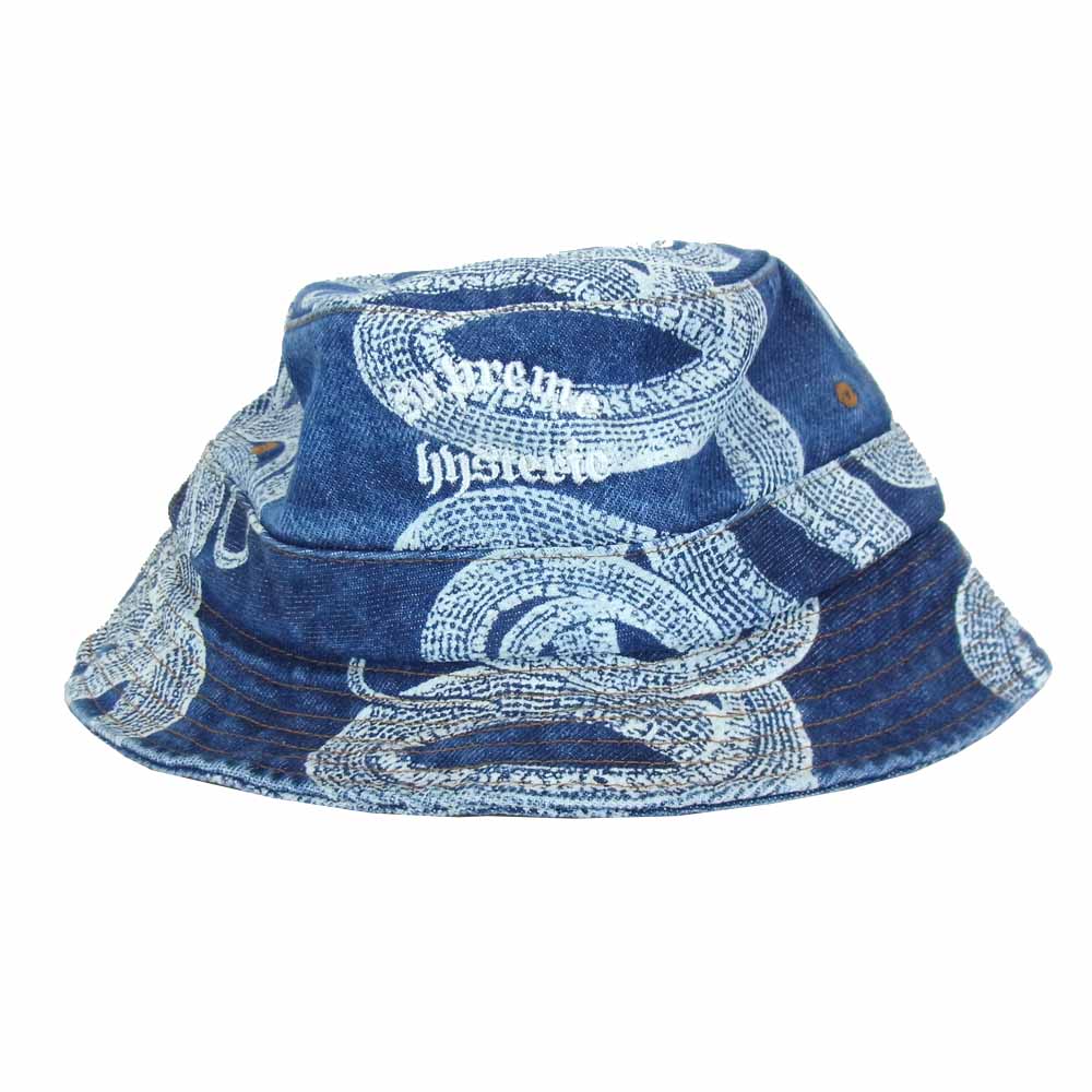 Supreme シュプリーム 21SS HYSTERIC GLAMOUR ヒステリックグラマー Snake Denim Crusher スネーク デニム インディゴブルー系 M/L【極上美品】【中古】