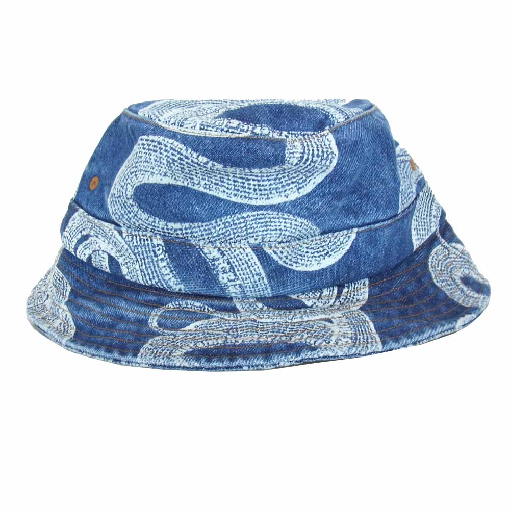 Supreme シュプリーム 21SS HYSTERIC GLAMOUR ヒステリックグラマー Snake Denim Crusher スネーク デニム インディゴブルー系 M/L【極上美品】【中古】