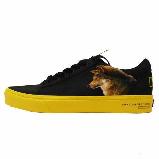 VANS バンズ ×NATIONAL GEOGRAPHIC OLD SKOOL オールドスクール ブラック系 イエロー系 28.5cm【新古品】【未使用】【中古】