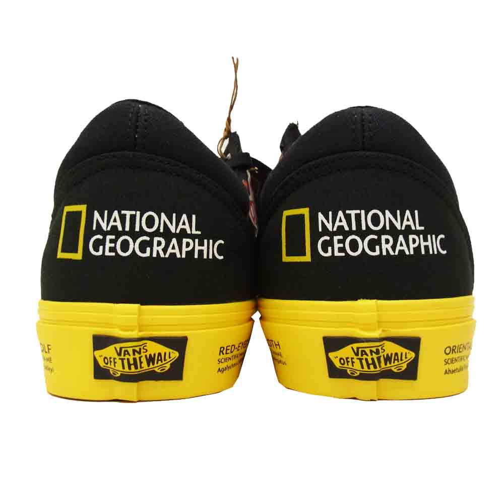 VANS バンズ ×NATIONAL GEOGRAPHIC OLD SKOOL オールドスクール ブラック系 イエロー系 28.5cm【新古品】【未使用】【中古】