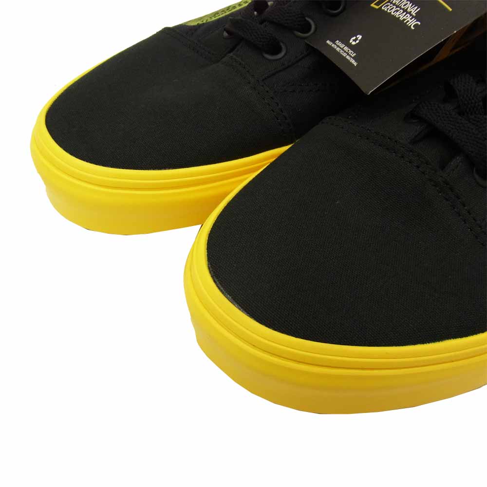 VANS バンズ ×NATIONAL GEOGRAPHIC OLD SKOOL オールドスクール ブラック系 イエロー系 28.5cm【新古品】【未使用】【中古】