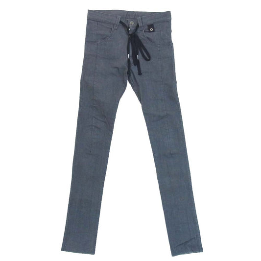 エヌゼロナナ ダーツ ストレッチ スキニー デニム パンツ 日本製 グレー系 46【美品】【中古】