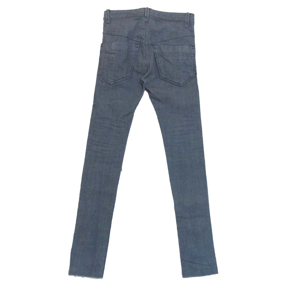 エヌゼロナナ ダーツ ストレッチ スキニー デニム パンツ 日本製 グレー系 46【美品】【中古】