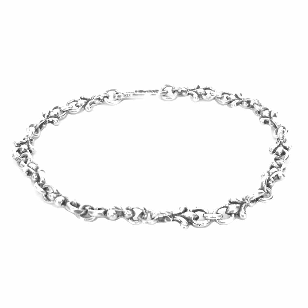 ROYAL ORDER ロイヤルオーダー SB98 FLEUR CHAIN フレア チェーン ブレスレット シルバー系【中古】