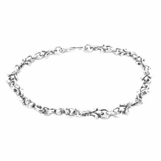 ROYAL ORDER ロイヤルオーダー SB98 FLEUR CHAIN フレア チェーン ブレスレット シルバー系【中古】