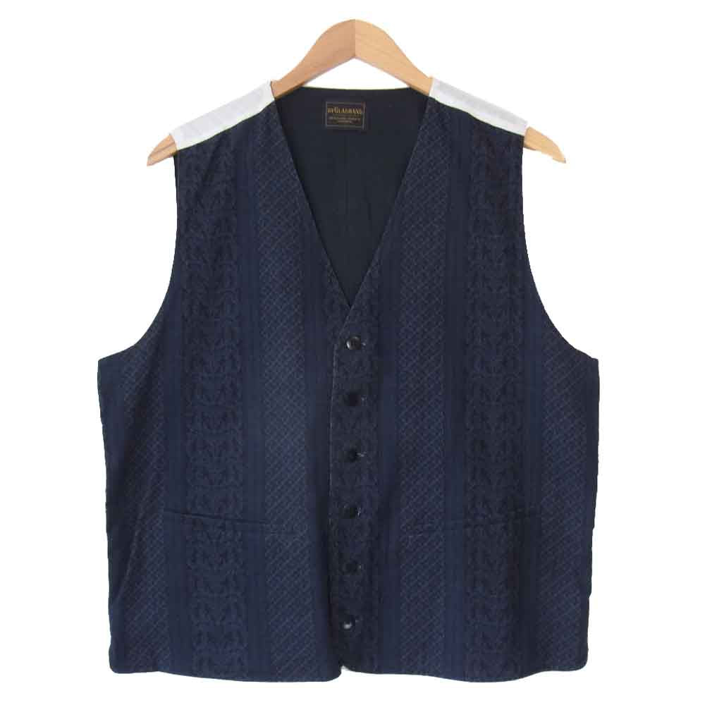 BY GLADHAND バイグラッドハンド スリーピース スーツ セットアップ ネイビー系 XL【中古】