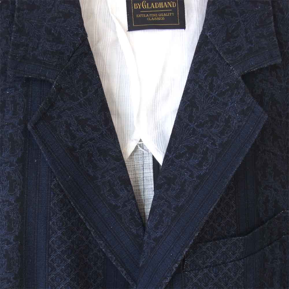 BY GLADHAND バイグラッドハンド スリーピース スーツ セットアップ ネイビー系 XL【中古】