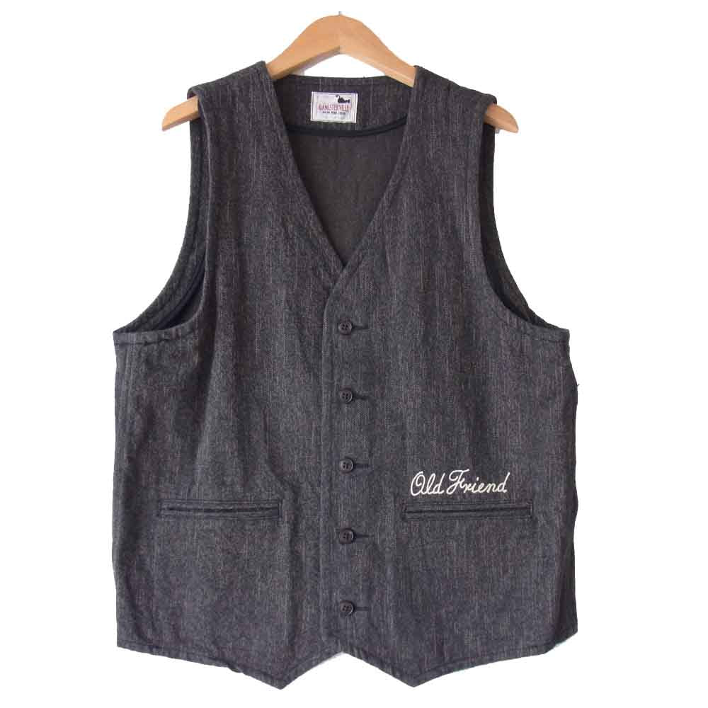 GANGSTERVILLE ギャングスタービル スリーピース スーツ セットアップ ブラック系 XL【中古】