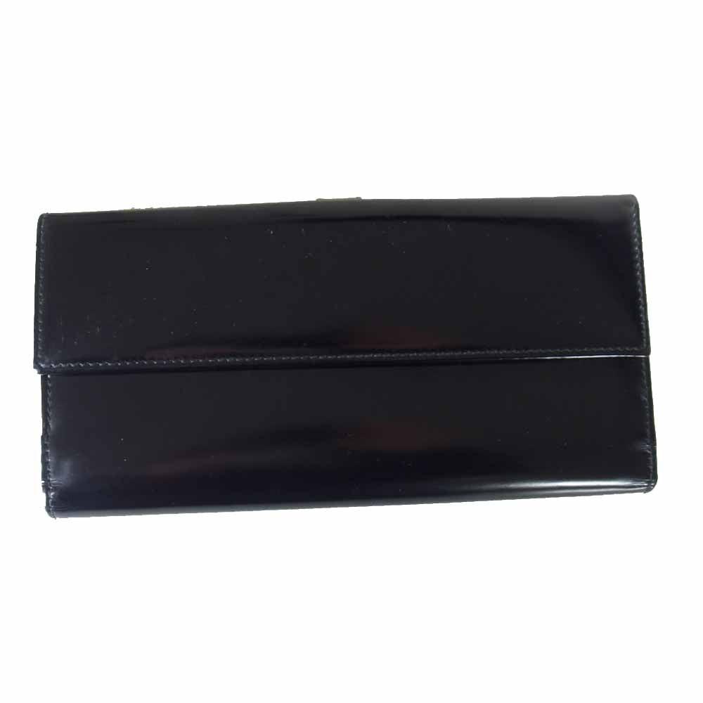 GUCCI グッチ 035 2184 2134 ジャッキーライン GG柄 Wホック 長財布 ブラック系【中古】