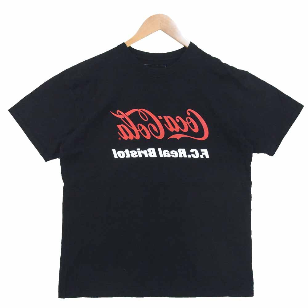 F.C.R.B. エフシーアールビー FCRB-167118 × コカ・コーラ coca cola 17th ANNIVERSARY MIRROR TEE 17周年記念 ミラー Tシャツ ブラック系 M【中古】