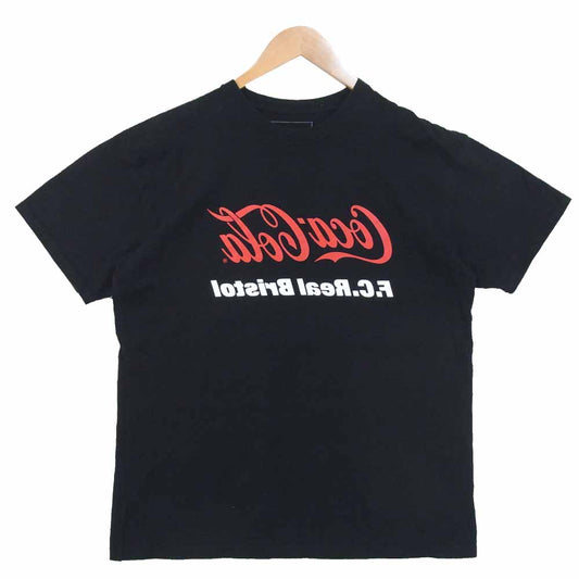 F.C.R.B. エフシーアールビー FCRB-167118 × コカ・コーラ coca cola 17th ANNIVERSARY MIRROR TEE 17周年記念 ミラー Tシャツ ブラック系 M【中古】