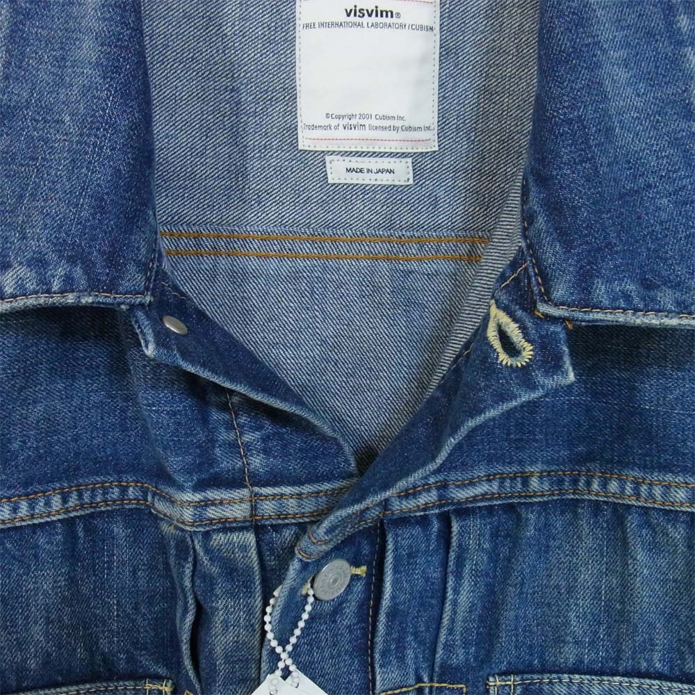VISVIM ビズビム 18SS DMGD-1001 SS 101 JKT DMGD デニム ジャケット 日本製 インディゴブルー系 2【極上美品】【中古】
