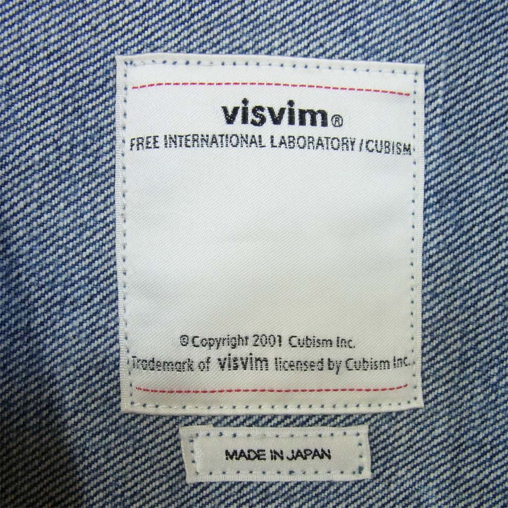 VISVIM ビズビム 18SS DMGD-1001 SS 101 JKT DMGD デニム ジャケット 日本製 インディゴブルー系 2【極上美品】【中古】