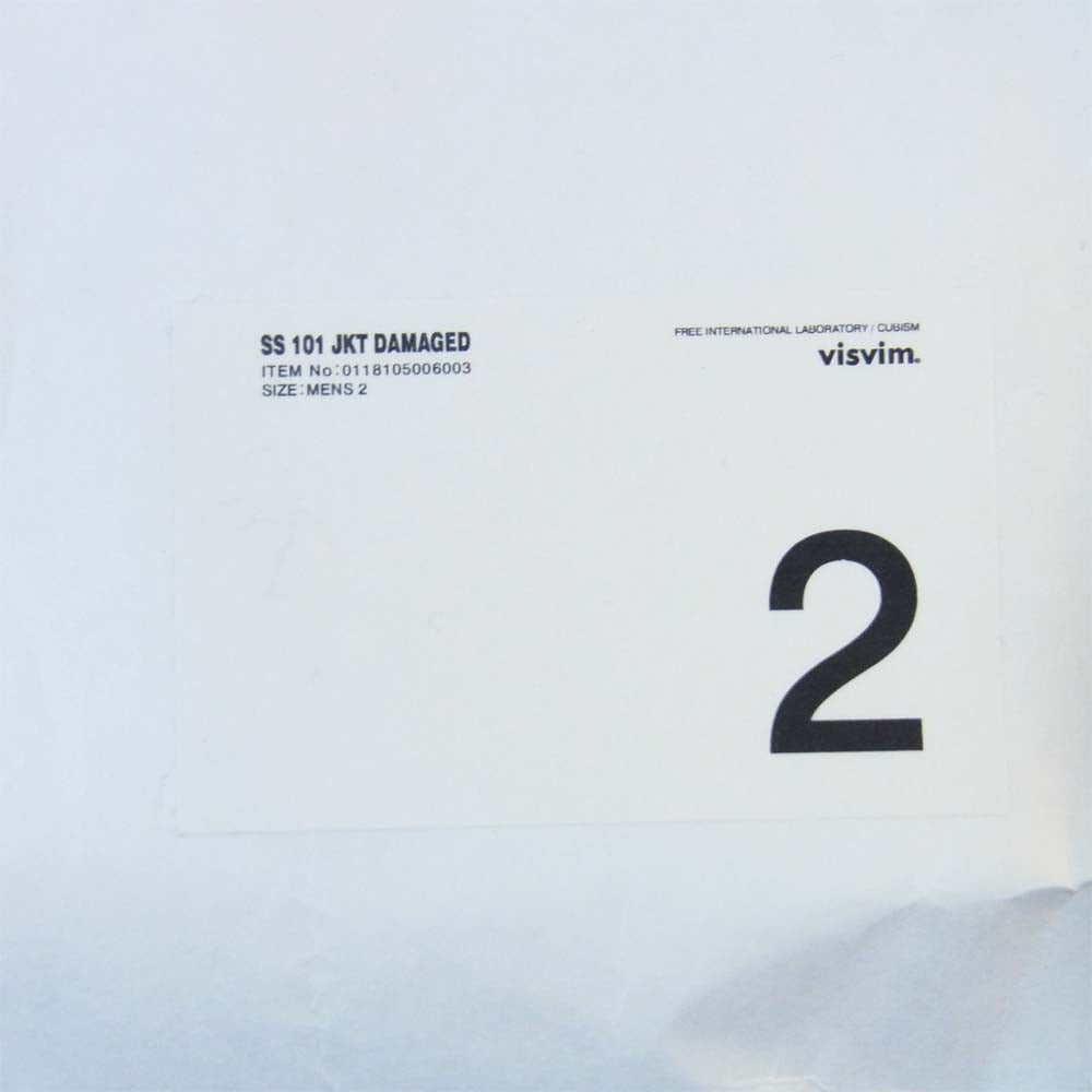VISVIM ビズビム 18SS DMGD-1001 SS 101 JKT DMGD デニム ジャケット 日本製 インディゴブルー系 2【極上美品】【中古】