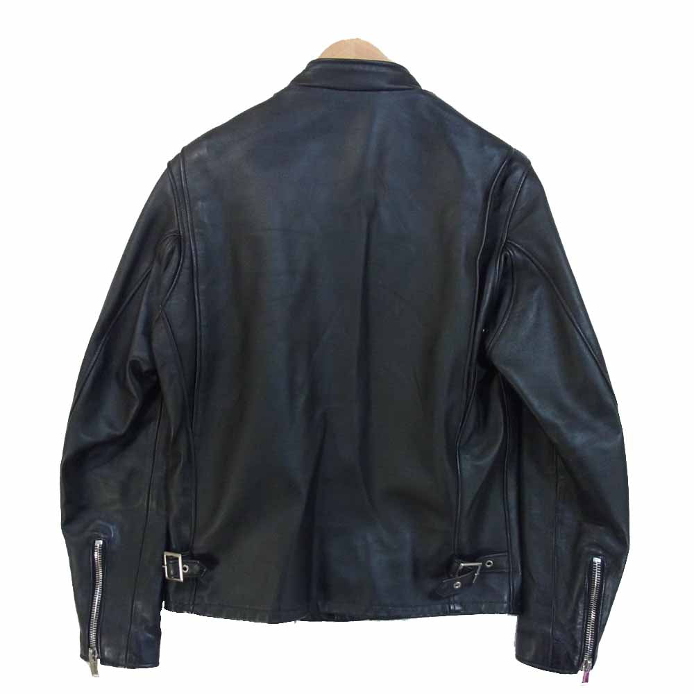 SOPHNET. ソフネット 17AW SOPH-178037 × ショット schott LEATHER RIDERS JACKET シープスキン シングルライダースジャケット ブラック系 36【中古】