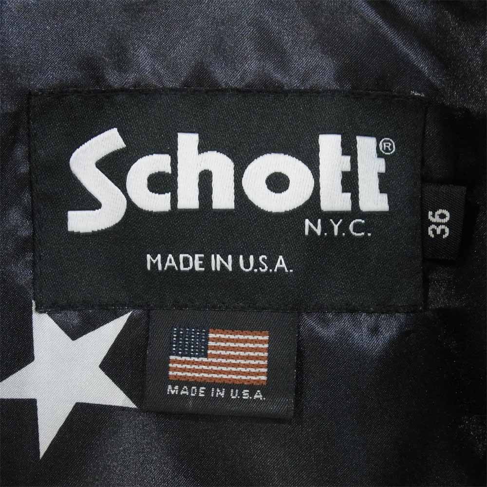 SOPHNET. ソフネット 17AW SOPH-178037 × ショット schott LEATHER RIDERS JACKET シープスキン シングルライダースジャケット ブラック系 36【中古】