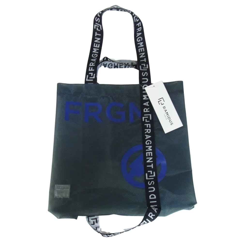 FRAGMENT DESIGN フラグメントデザイン B008027-00100 × ラミダス RAMIDUS TOTE BAG トートバッグ ブラック系【新古品】【未使用】【中古】