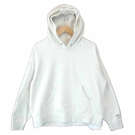 VISVIM ビズビム 121105010017 AMPLUS HOODIE P.O. CRASH アンプラス フーディー プルオーバー オフホワイト系 1【新古品】【未使用】【中古】