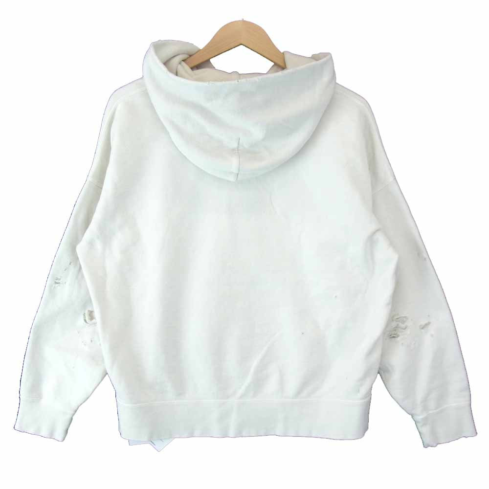 VISVIM ビズビム 121105010017 AMPLUS HOODIE P.O. CRASH アンプラス フーディー プルオーバー オフホワイト系 1【新古品】【未使用】【中古】