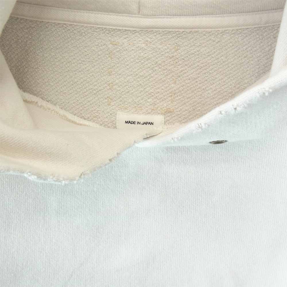 VISVIM ビズビム 121105010017 AMPLUS HOODIE P.O. CRASH アンプラス フーディー プルオーバー オフホワイト系 1【新古品】【未使用】【中古】