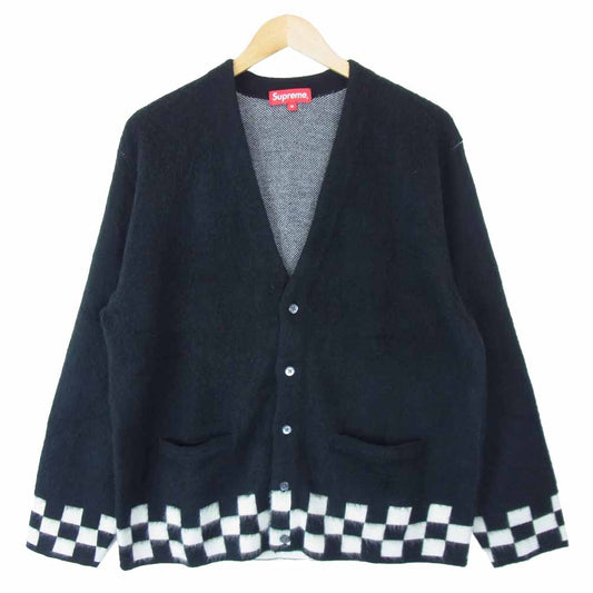 Supreme シュプリーム 21SS Brushed Checkerboard Cardigan ブラック系 M【新古品】【未使用】【中古】
