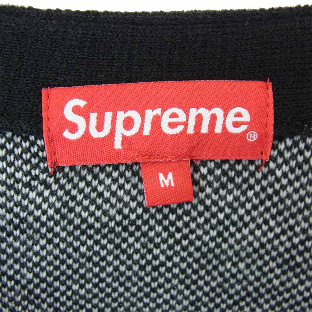 Supreme シュプリーム 21SS Brushed Checkerboard Cardigan ブラック系 M【新古品】【未使用】【中古】