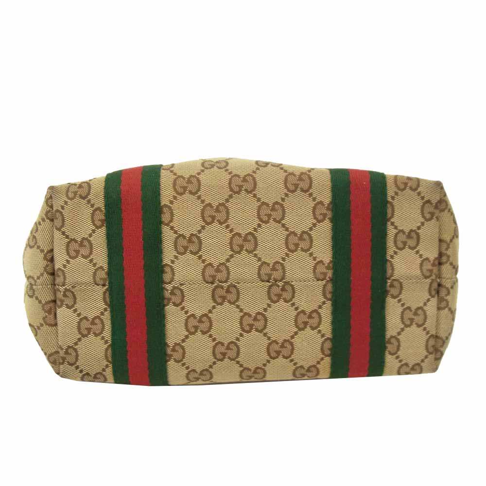 GUCCI グッチ 139261 GG柄 ミニ トート ハンド バック  ライトブラウン系【中古】