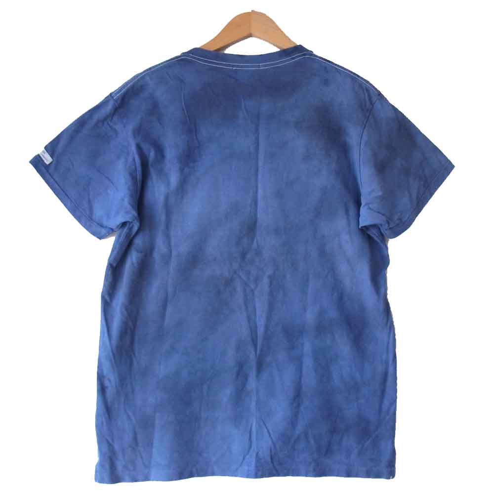 Engineered Garments エンジニアードガーメンツ cross crew neck T-shirt Hen's Kitchen クロス クルー ネック Tシャツ ブルー系 S【中古】